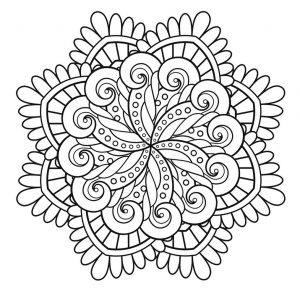 Mandala harmonieux (Thematische Mandalas : Zen & Anti-Stress)