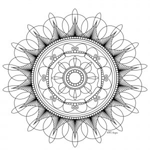 Stressabbauendes Mandala (Thematische Mandalas : Zen & Anti-Stress)
