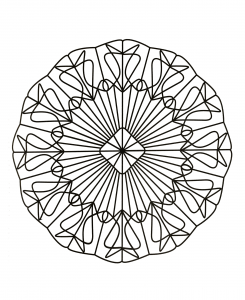 Wunderschönes Mandala (Thematische Mandalas : Zen & Anti-Stress)